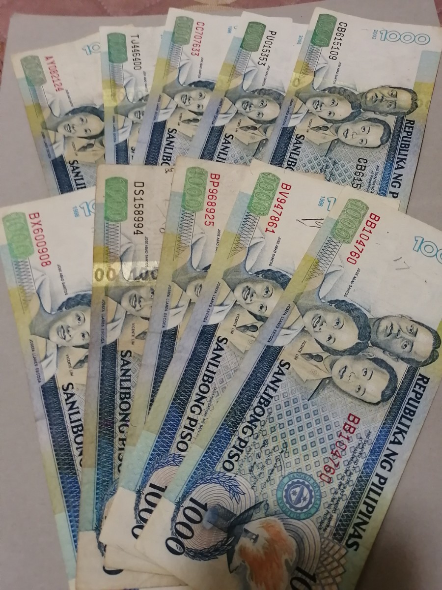 フィリピン紙幣旧1000ペソ10枚合計10000ペソ 紙幣 旧紙幣 貨幣 フィリピン紙幣旧1000ペソ10枚合計10000ペソ 紙幣 旧紙幣 貨幣