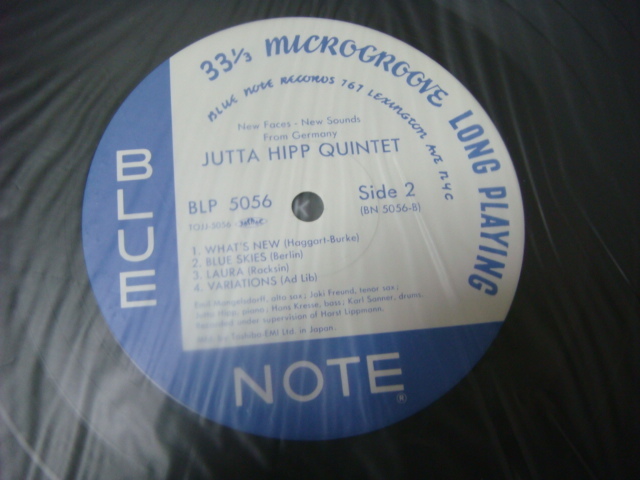 JUTTA HIPP THE JUTTA HIPP QUINTET 東芝 BLUE NOTE 10 INCH LP ユタ ヒップ クインテット EMIL MANGELSDORFF JOKI FREUND_画像3