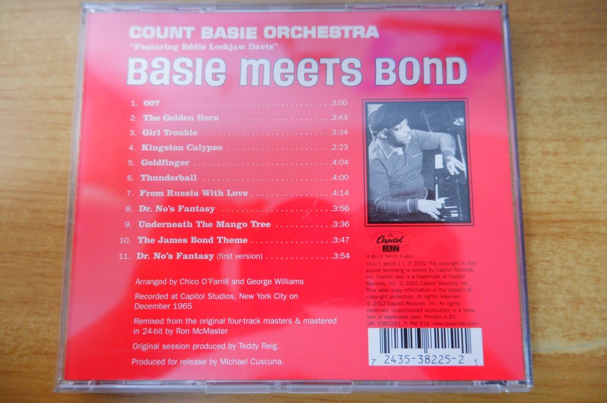 CDk-1288 カウント・ベイシーCount Basie And His Orchestra / Basie Meets Bond_画像2