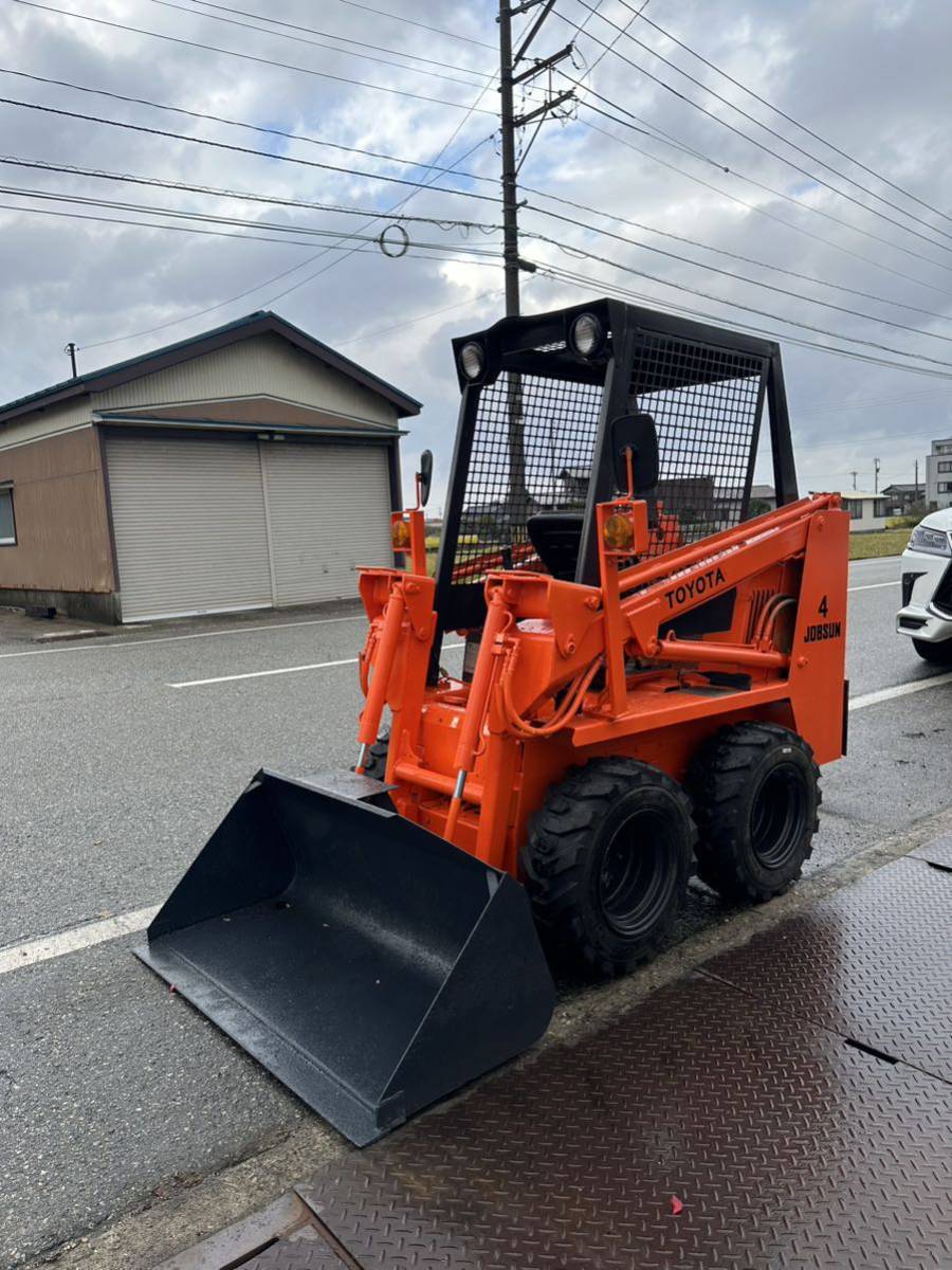 トヨタ 2SDK4 ジョブサン 程度良好! 除雪機 ボブキャット ホイールローダー タイヤショベル_画像2