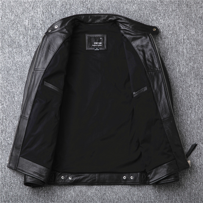 入手困難★バイクレザージャケット 上品　　本革 牛革　高級　ライダースジャケット 　革ジャン Ｓ～6XL　■npfoi81_画像3