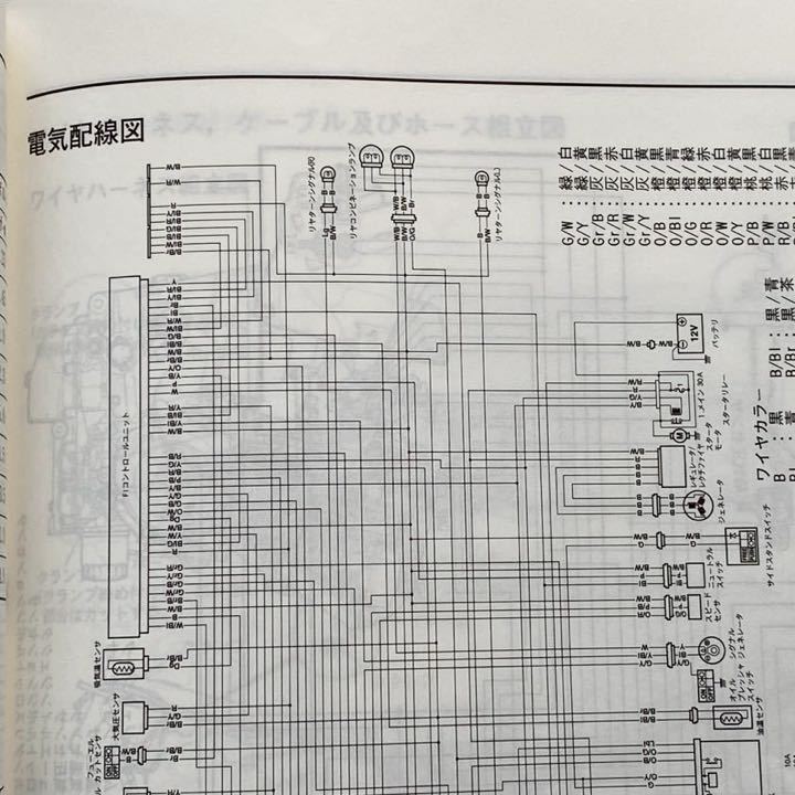 送料無料★GSX1400 GSX1400K1 BC-GY71A サービスマニュアル/10900/Y701 油冷/配線図 /FI 故障診断 スズキ SUZUKI 純正 正規品 整備書_画像7