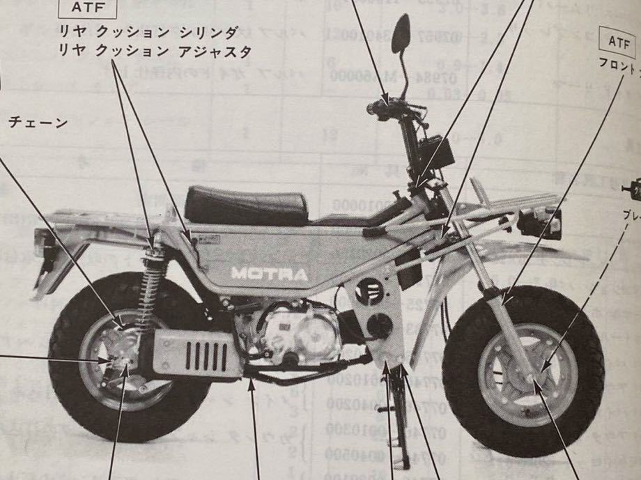 送料無料 昭和57年 モトラ CT50J C サービスマニュアル AD05/E