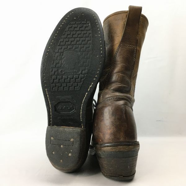 USA製ビンテージ！CHIPPEWA/チペワ　ロガーブーツ　サイズ8D　26.0-26.5程度　ダークブラウン　Vintage/boots 管No.WL22_画像8