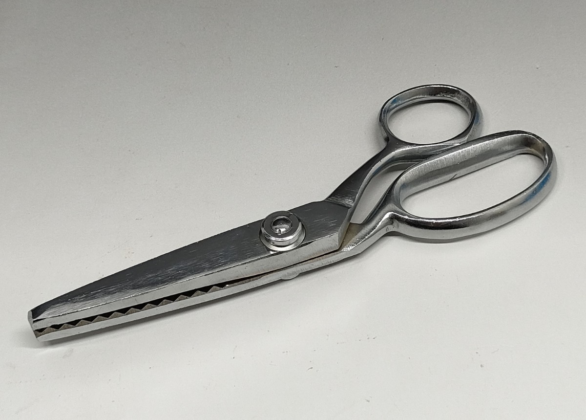 CROSS KNIFE ピンキング鋏 ピンキングハサミ ジグザグ 裁縫 洋裁の画像1