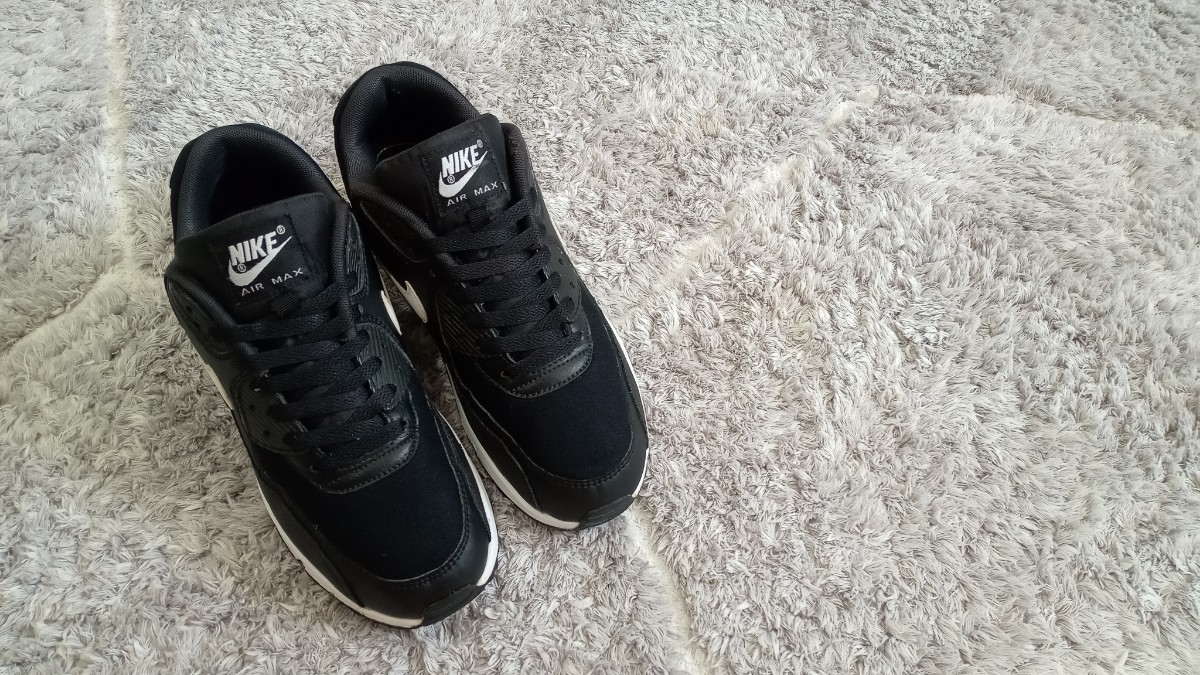 R23【特価/Used/完売モデル】NIKE W AIR MAX 90 BLACK/WHITE/Jordan sb force atmos AIRMAX dunk acg supreme 1 2 4 95 97 90 _画像7