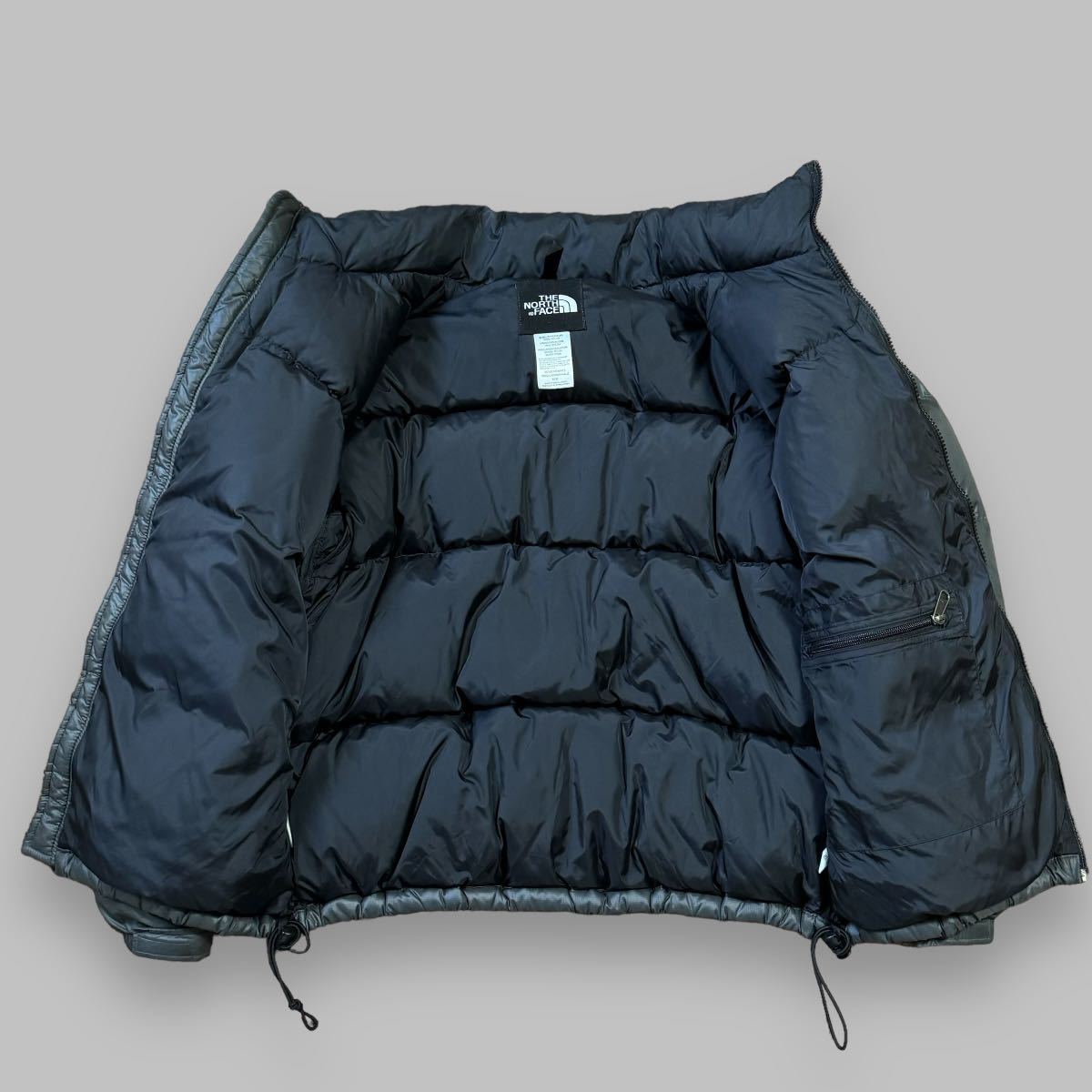 THE NORTH FACE ノースフェィス ヌプシ ダウンジャケット US企画 (M) ダウン 700 フィルパワー ザノースフェイス グレー ヌプシジャケット_画像7