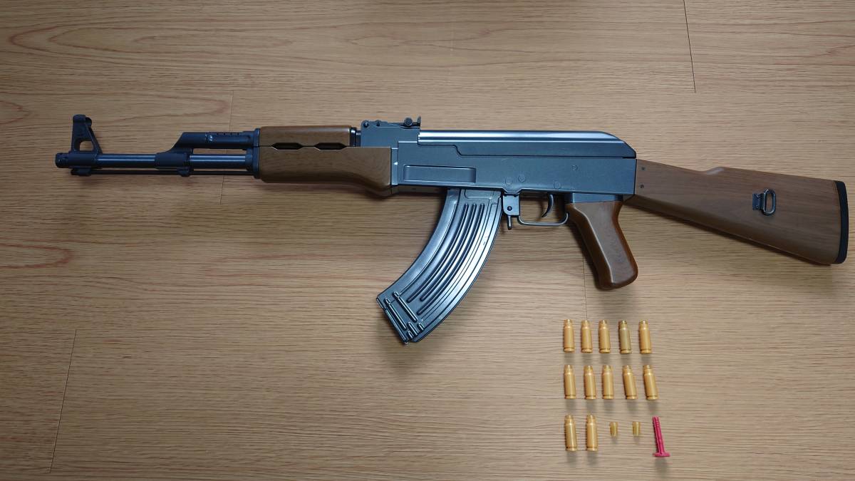 メーカー不明 AK47 カート式エアコッキング カートリッジ12発付属_画像4