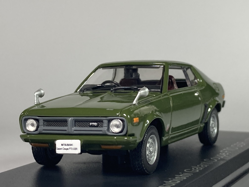 三菱ギャランクーペ Mitsubishi Galant Coupe FTO GSR (1973) 1/43 - アシェット国産名車コレクション Hachette_画像1