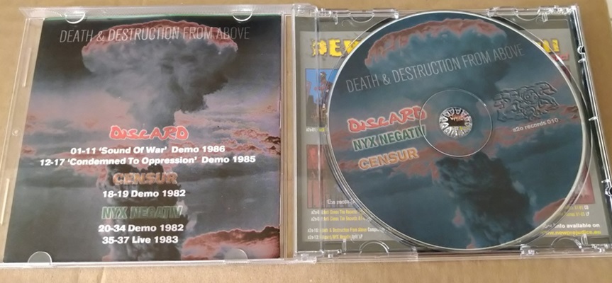 DISCARD NYX NEGATIV CENSUR swedishhardcore crust anticimex mob47 totalitor discharge d-beat framtd confuse revolt doom _画像2