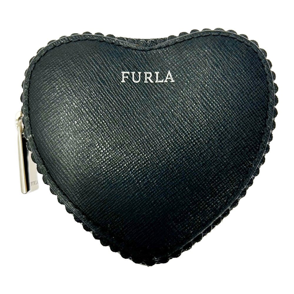 Furla フルラ レザー ハート コインケース レディース ブラック 212742 コインケース