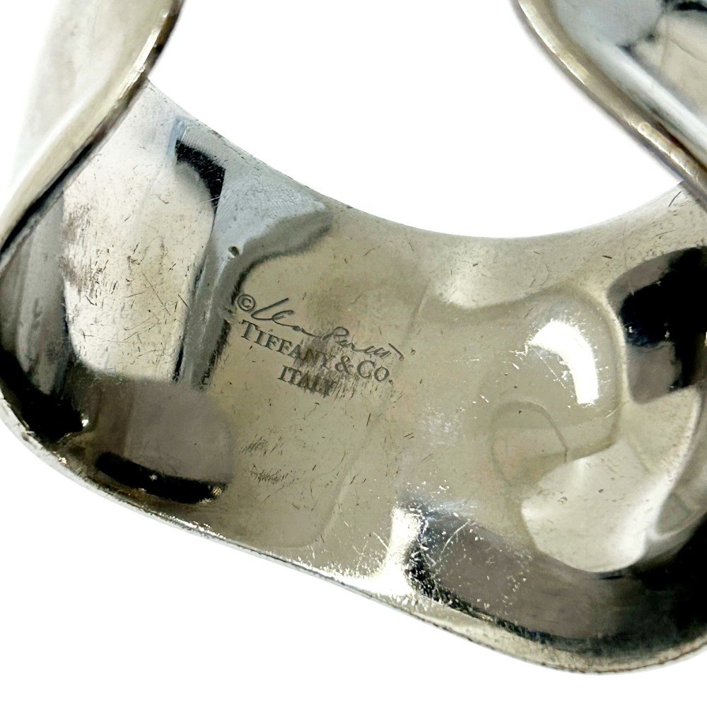 [ box attaching ] TIFFANY&Co. Tiffany rutenium L sa Pele tibo-n cuff bangle 69.2g 212762 bangle 
