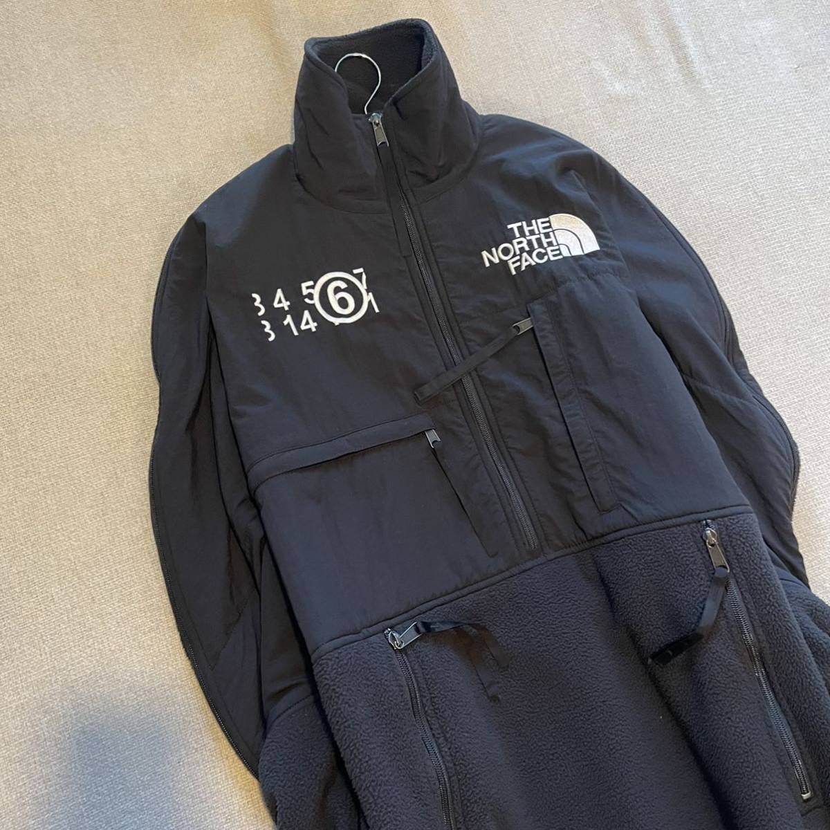 MM6 ノースフェイス　サークルデナリ ドレス Sサイズ　デナリジャケット THE NORTH FACE 美品　フリース マルジェラ　黒　マウンテン_画像4