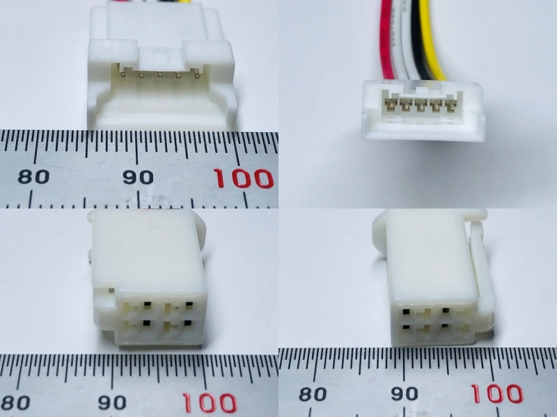 アルパインバックカメラ5P(HCE-C1000D HCE-C900 HCE-C90D HCE-C105 HCE-C107)をトヨタ/イクリプス4Pへ【ダイレクト変換】(+50円で6Pに可)_画像2