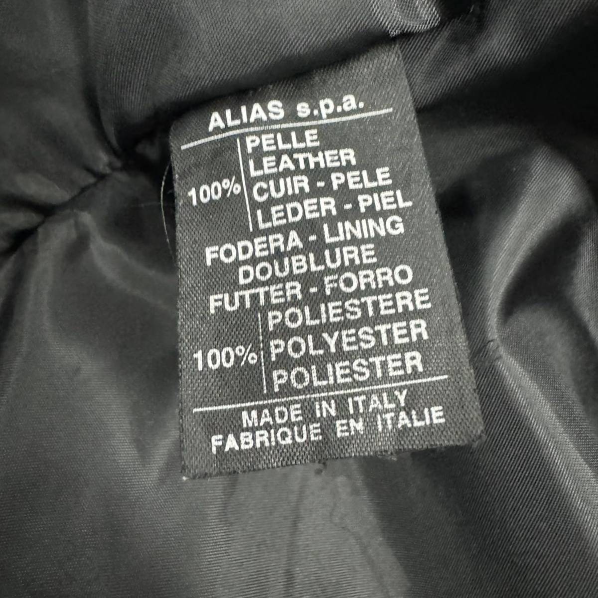 最高級 ヴェルサーチ VERSACE SPORT レザージャケット コート ベルト付き 黒 ブラック LL相当 メンズ イタリア製 ヴィンテージ d28_画像10