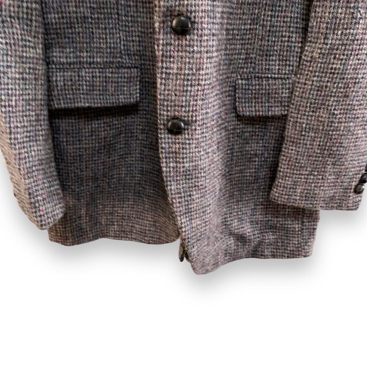 ハリスツイード　42 XL アメリカ古着　USA製　ウール100% テーラードジャケット　グレー　HARRIS TWEED メンズ_画像5