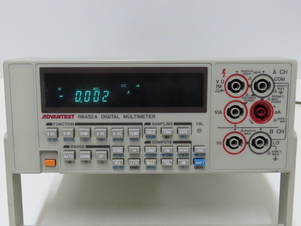 ◎80☆ADVANTEST アドバンテスト DIGITAL MULTIMETER R6452A ◇1114-044_画像2