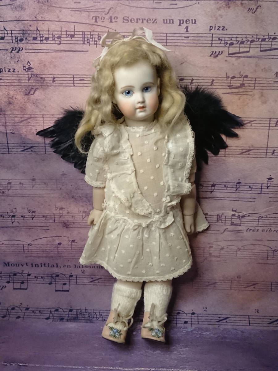 ♪セール♪旧家蔵出しのメランコリックなエンジェルのビンテージドール♪アンティーク♪天使♪人形♪翼♪EJ♪ノエル♪クリスマス♪_画像10