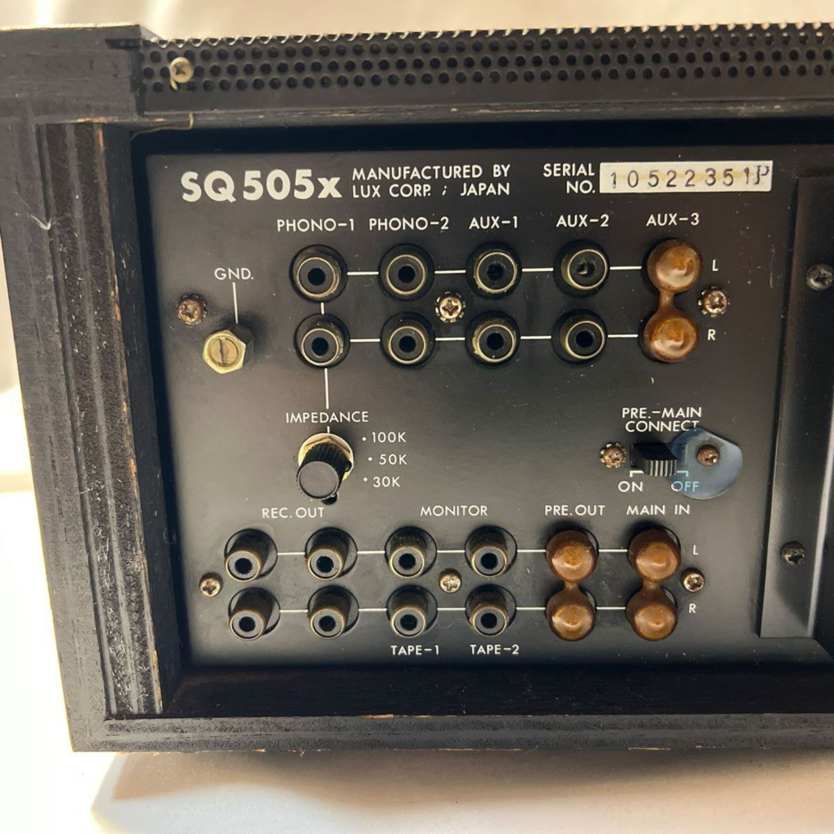 Luxman SQ505X (プレアンプ)完動美品 トランジスタインテグレー Luxman SQ505X (プレアンプ)完動美品 トランジスタインテグレー