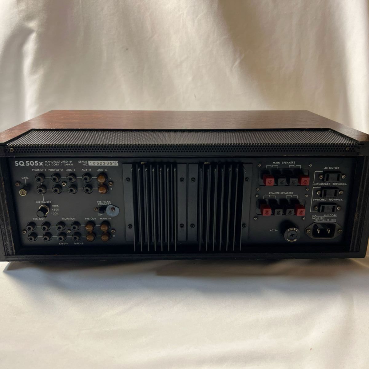 Luxman SQ505X (プレアンプ)完動美品 トランジスタインテグレー Luxman SQ505X (プレアンプ)完動美品 トランジスタインテグレー