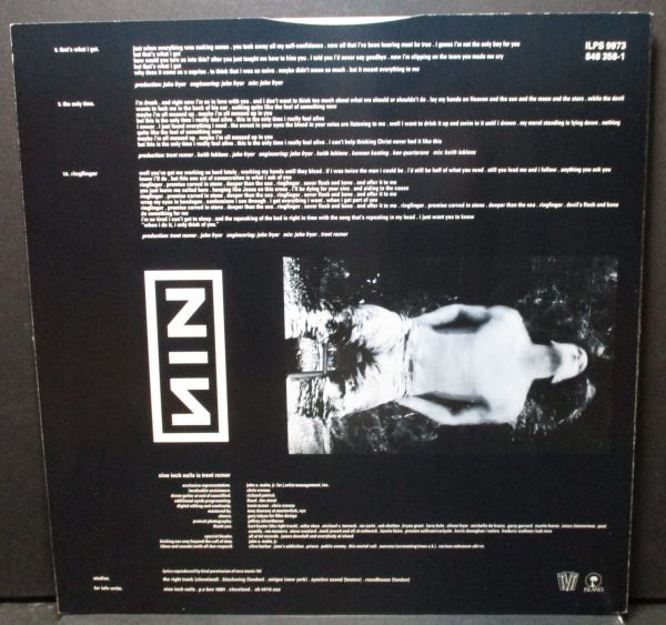 レア盤-Indies_Alternative-UKオリジナル★Nine Inch Nails - Pretty Hate Machine[LP, '89:Island Records - ILPS 9973, 848 358-1]_画像5
