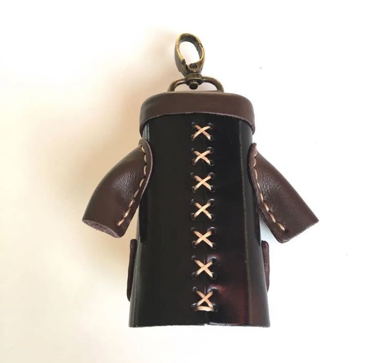 * free shipping * new goods original leather key case hand made leather key case bag charm smart key case key inserting 