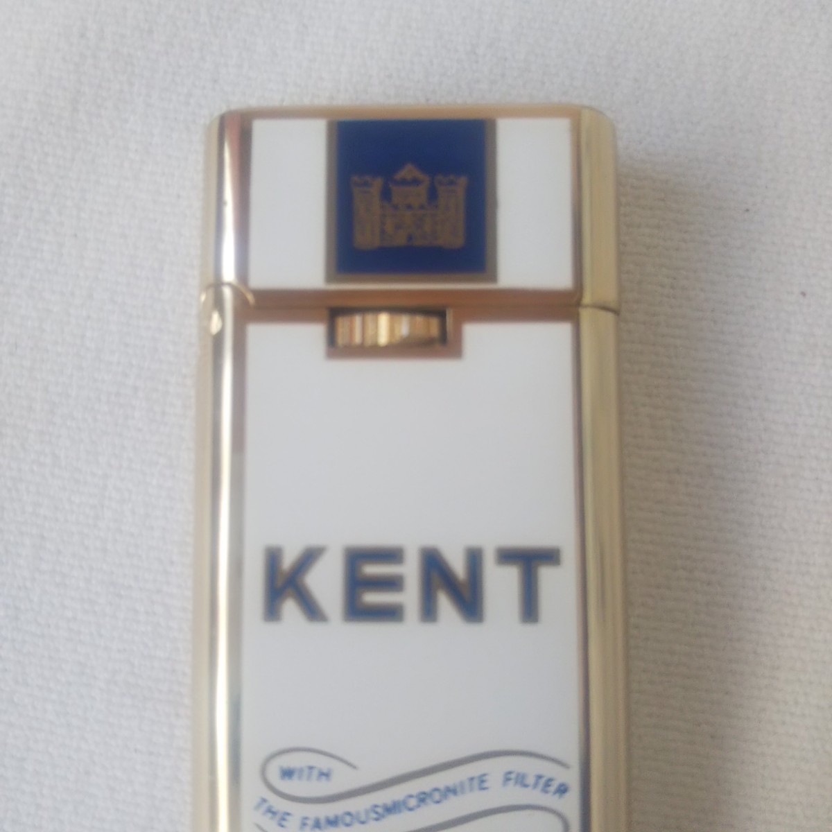 当時物 KENT ガスライター たばこ銘柄 Hadson 真鍮製 昭和レトロ アンティーク雑貨_画像3