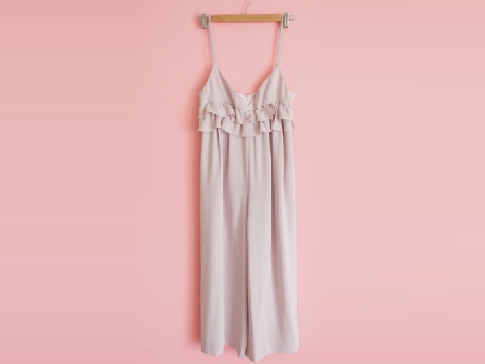[ regular price 1.8 ten thousand ] Anatelier frill Cami overall 38 pink ab2