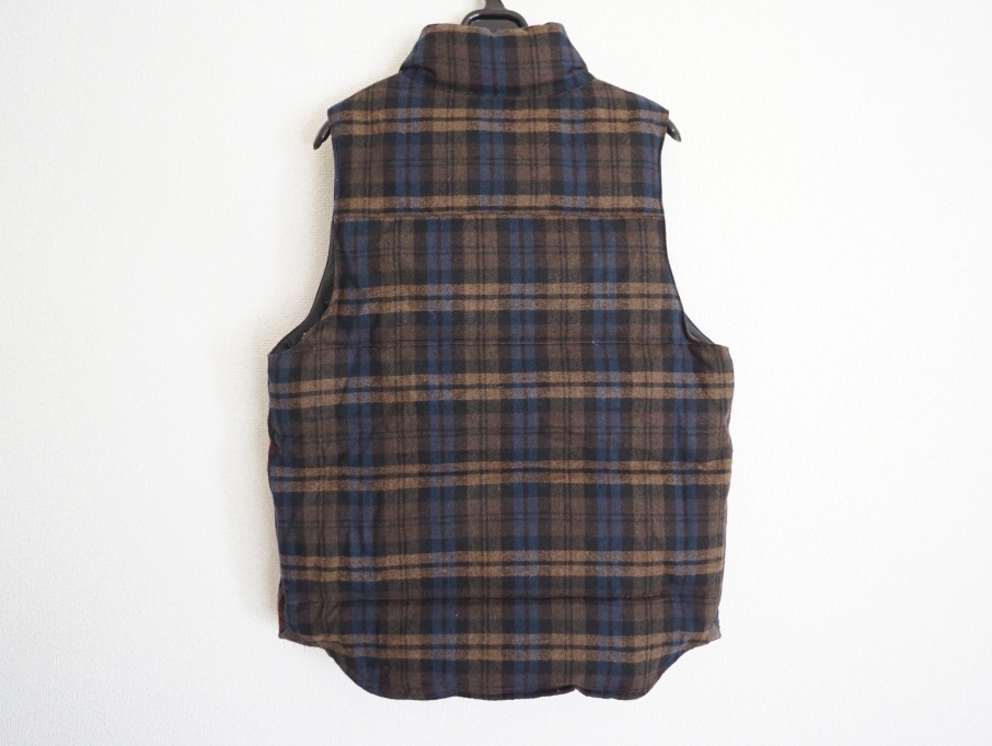  Urban Research ROSSO check pattern down vest M oth0 USED