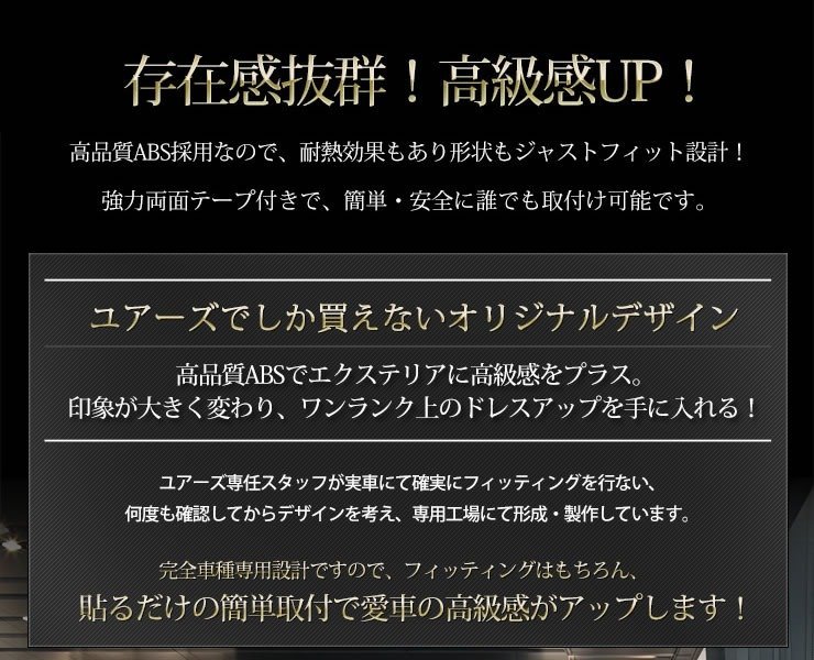 【訳あり品】 セレナ C27 専用 ナンバーガーニッシュ 1PCS メッキ リア ナンバー カバー カスタム 外装 パーツ アクセサリー　送料無料!_画像6