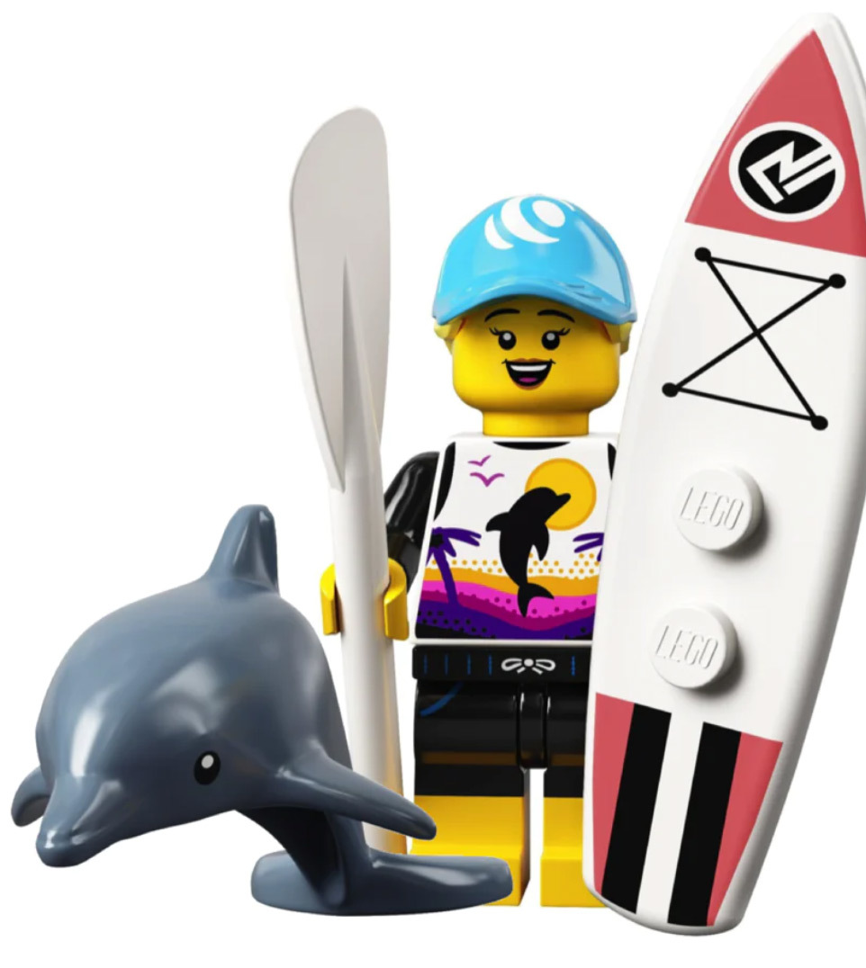 新品未開封 LEGO 71029 パドルサーファー イルカ レゴ ミニフィギュア シリーズ21 国内正規品_画像1