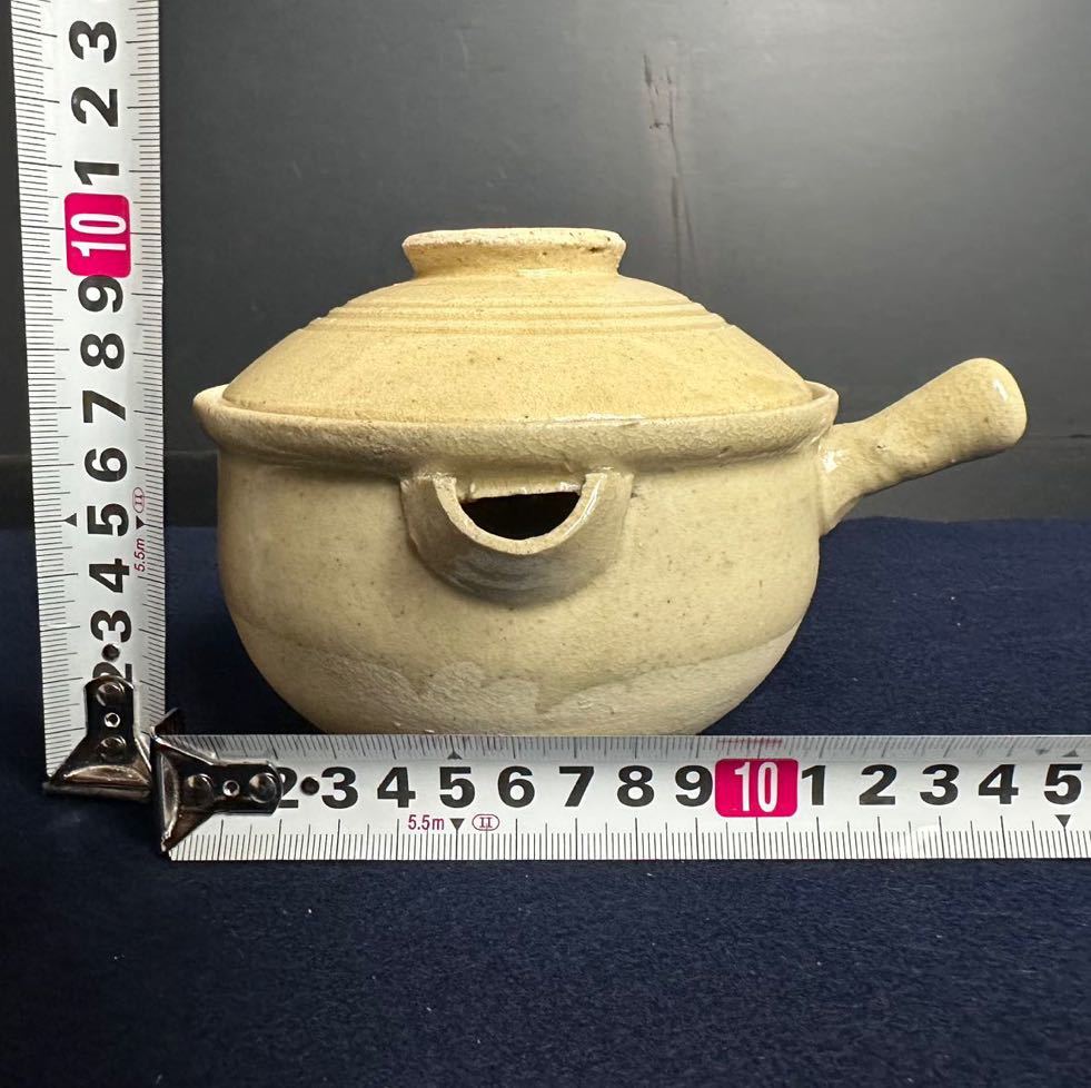 [SX533] 急須 土瓶 土鍋 おかゆ鍋 煎茶道具 茶道具 茶器 美術陶芸 骨董 ①_画像9