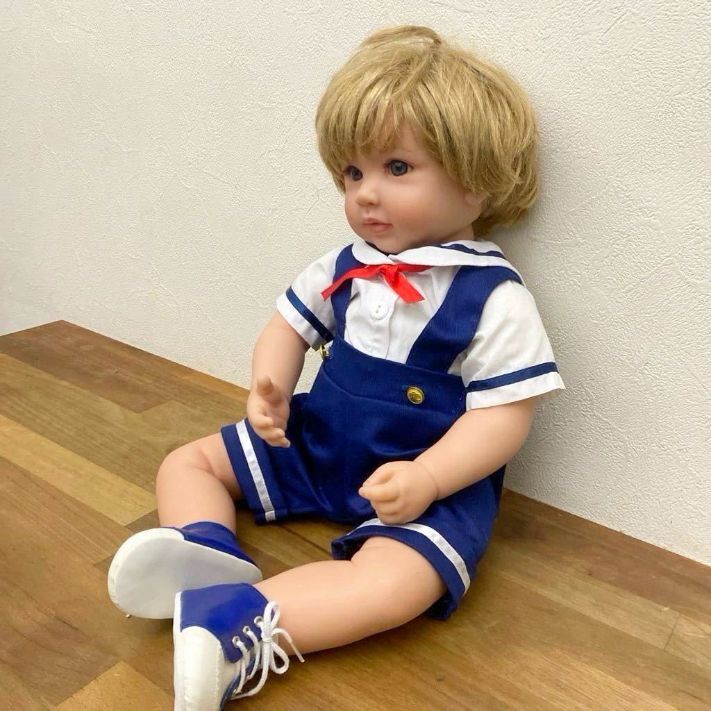 リボーンドール　人形 外国　男の子　幼児　抱き人形　金髪　着せ替え人形　ベビードール　全長約50㎝　アウトフィット付き'ベビー'リアル_画像5