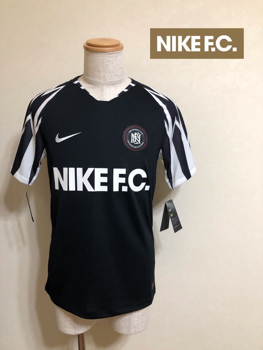 【新品】 NIKE FOOTBALL ナイキ FC ユニフォーム トップス サッカー ウェア サイズL 半袖 黒 AJ0783-010