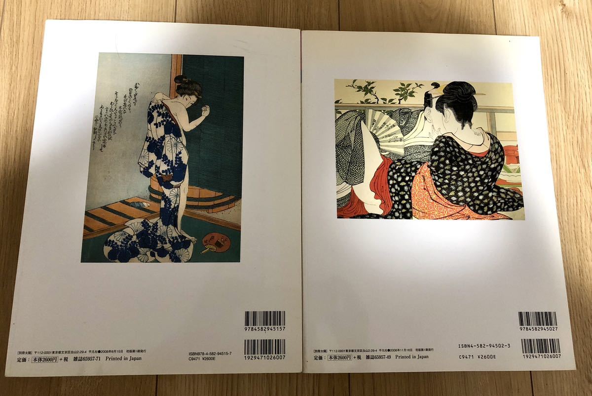 別冊太陽　春画 江戸の絵師四十八人 /続・春画 色模様百態　別冊太陽　美品　2冊セット_画像2