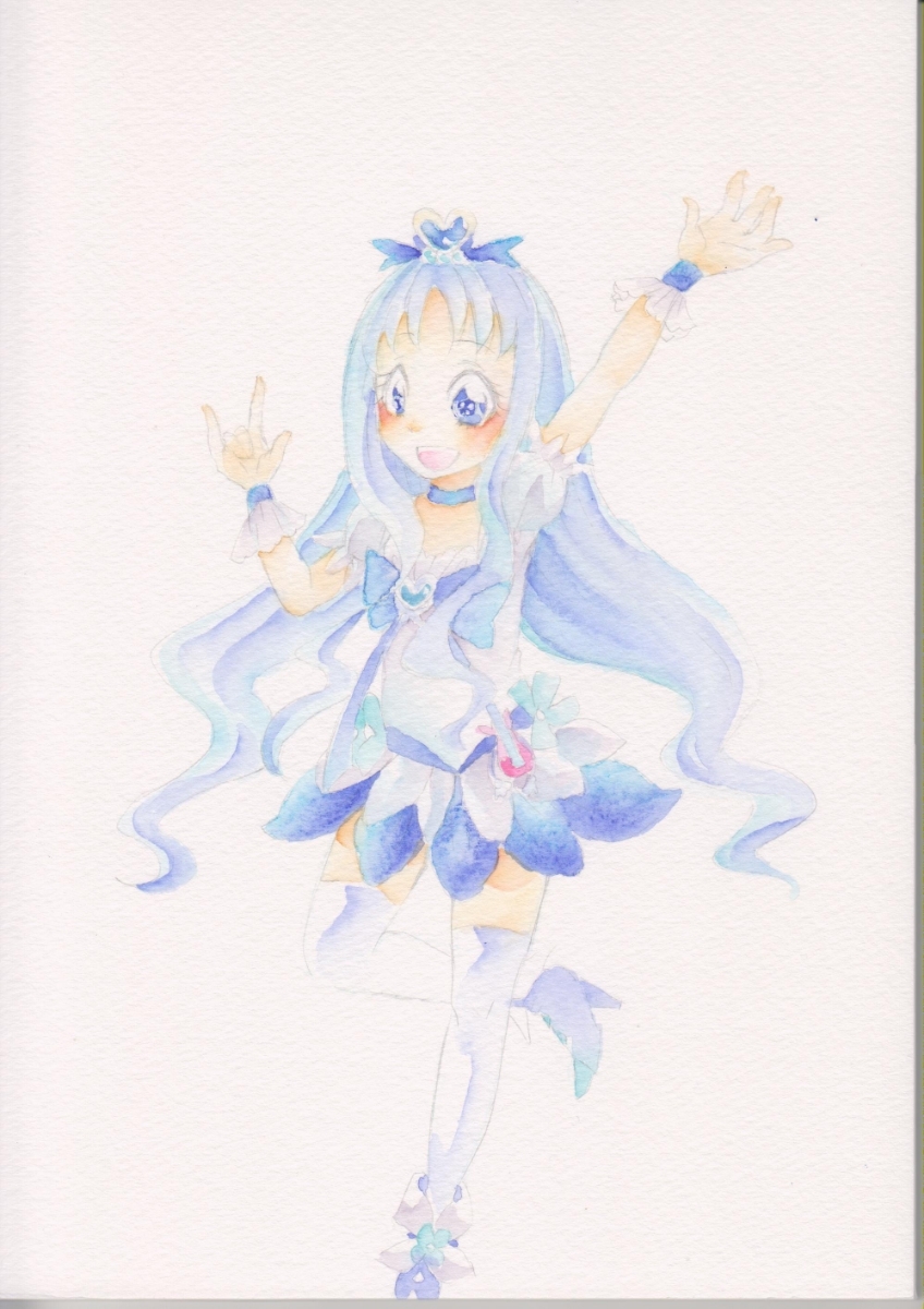 同人手描きイラスト ハートキャッチプリキュア キュアマリン アニメ かわいい 水彩 アナログ ヤフオク 同人手描きイラスト オークションまとめ オクイラファン 同人手描きイラスト ハートキャッチプリキュア キュアマリン アニメ かわいい 水彩 アナログ ヤフオク 同人手描きイラスト オークションまとめ オクイラファン