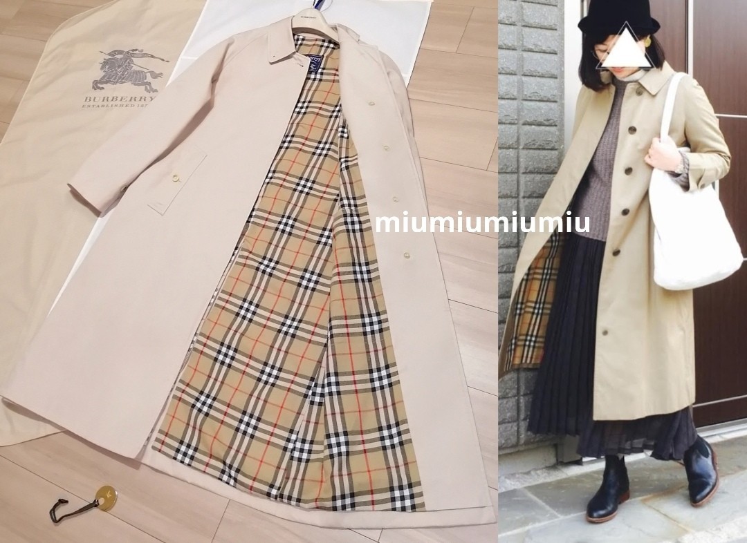 最終お値下げ 本物上質 美品 バーバリー BURBERRY ステンカラー