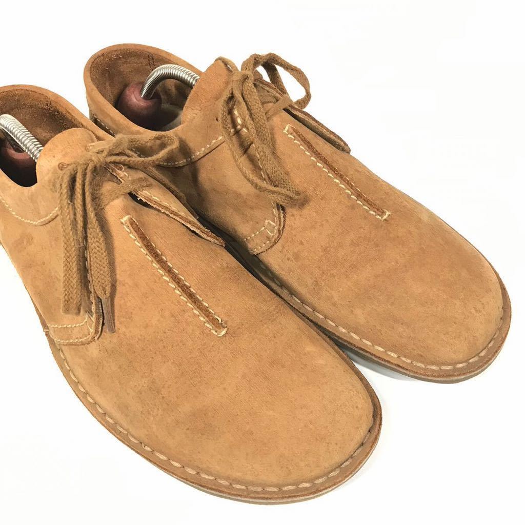 【クラークス】本物 Clarks 靴 26.5cm ブラウン色系 ロゴモチーフ スニーカー カジュアルシューズ 男性用 メンズ U.K 8 G ・ U.S.A 8 1/2 M_画像8