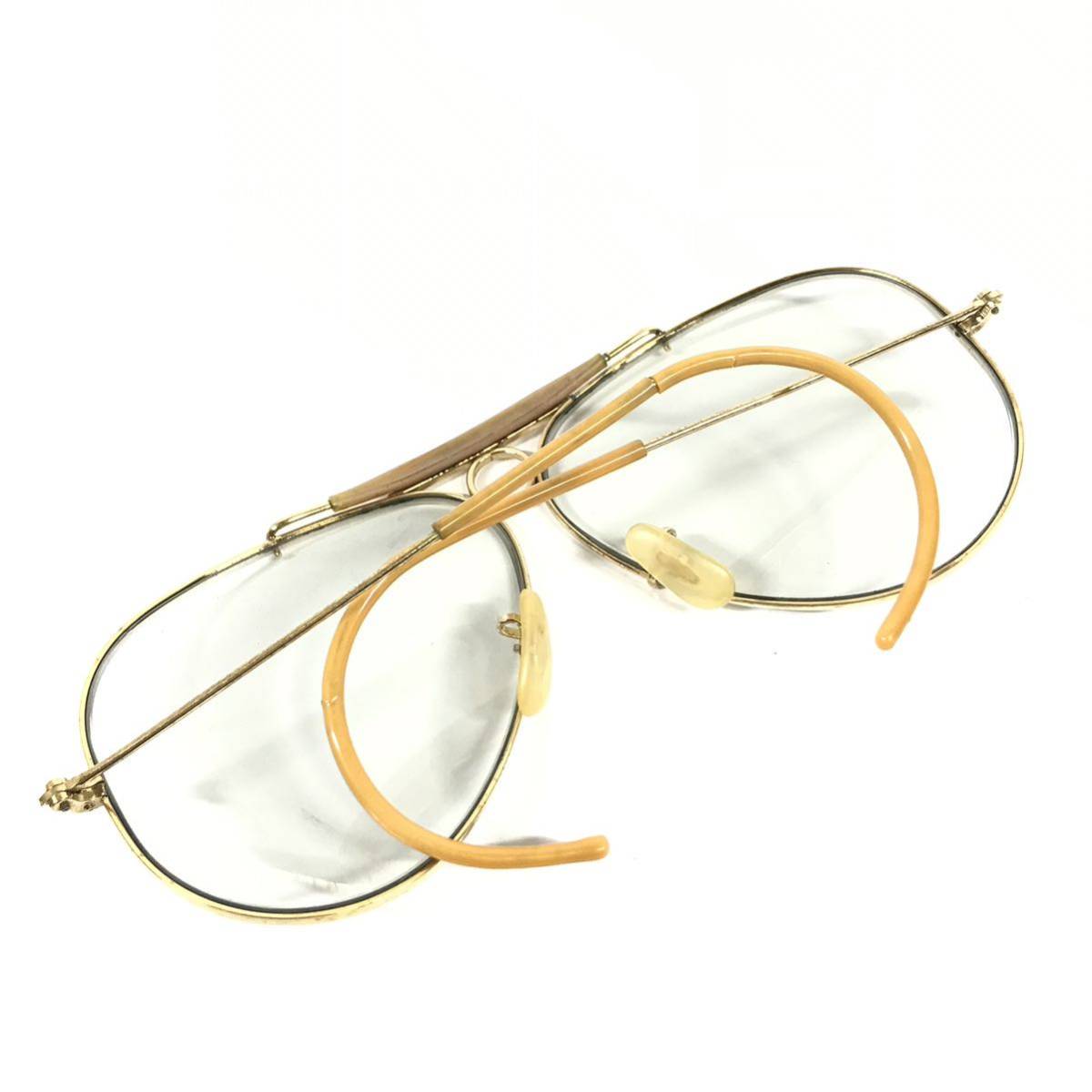 【レイバン】本物 Ray-Ban 伊達眼鏡 B&L ティアドロップ型 アビエーター型 サングラス メガネ めがね メンズ レディース USA製 送料520円_画像4