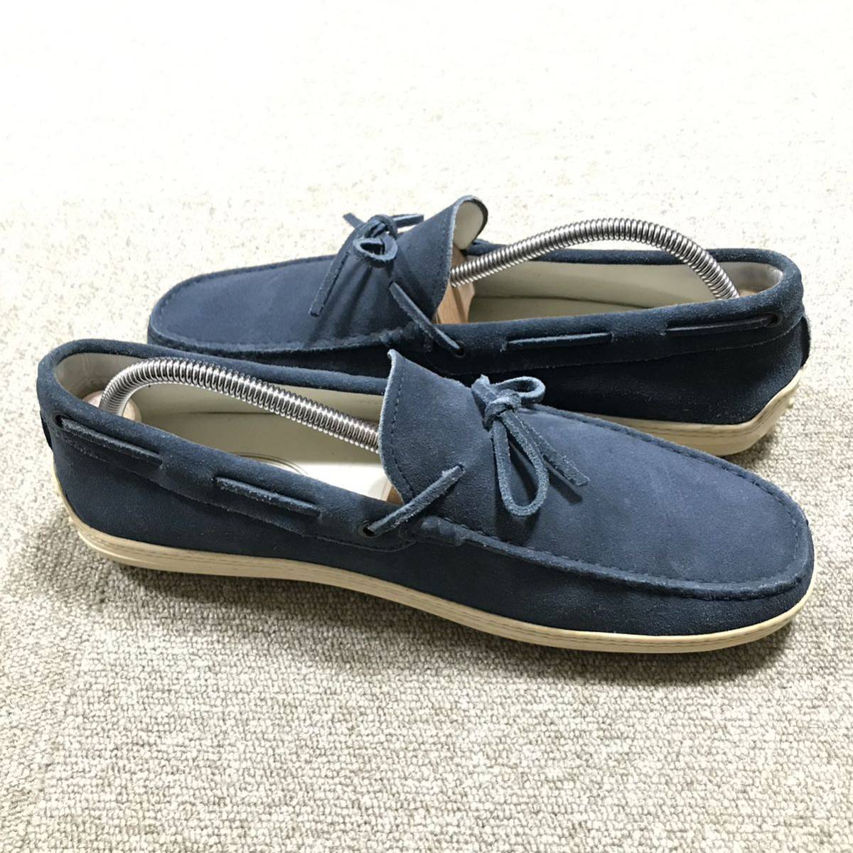 【トッズ】本物 TOD’S 靴 27.5cm デッキシューズ ローファー スリッポン カジュアルシューズ スエード 男性用 メンズ イタリア製 8 1/2_画像7