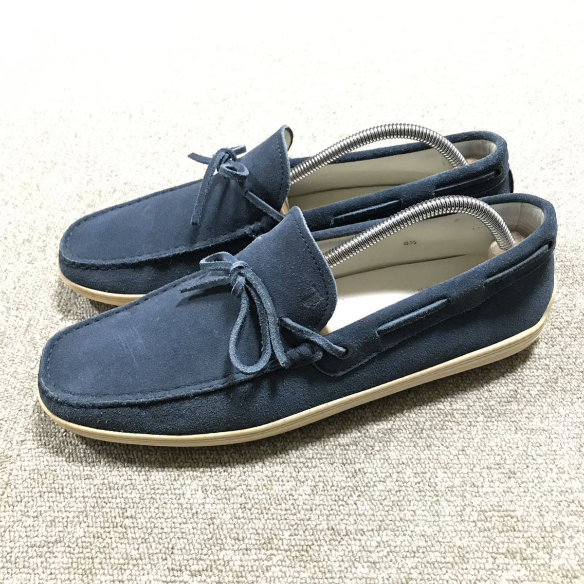 【トッズ】本物 TOD’S 靴 27.5cm デッキシューズ ローファー スリッポン カジュアルシューズ スエード 男性用 メンズ イタリア製 8 1/2_画像6