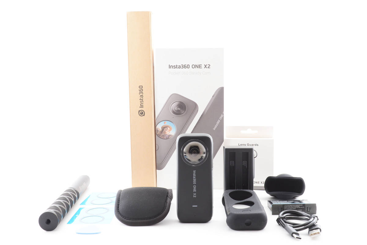 極上美品】 insta 360 one x2 自撮り棒 インスタ360 360度カメラ