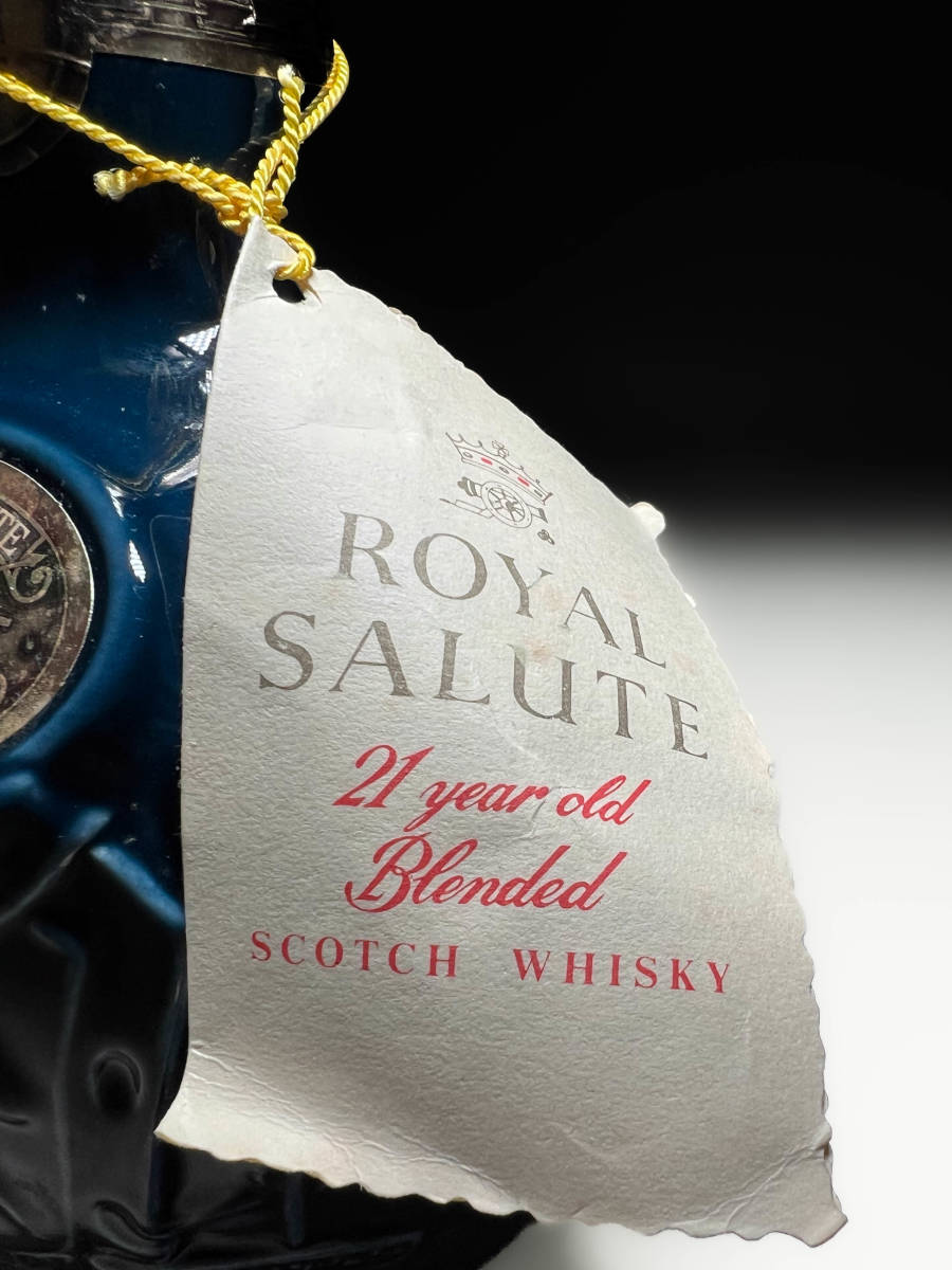 ■古いロイヤルサルート Royal Salute 21年 陶器ボトル 古酒旧酒オールドボトルレトロビンテージ_画像4