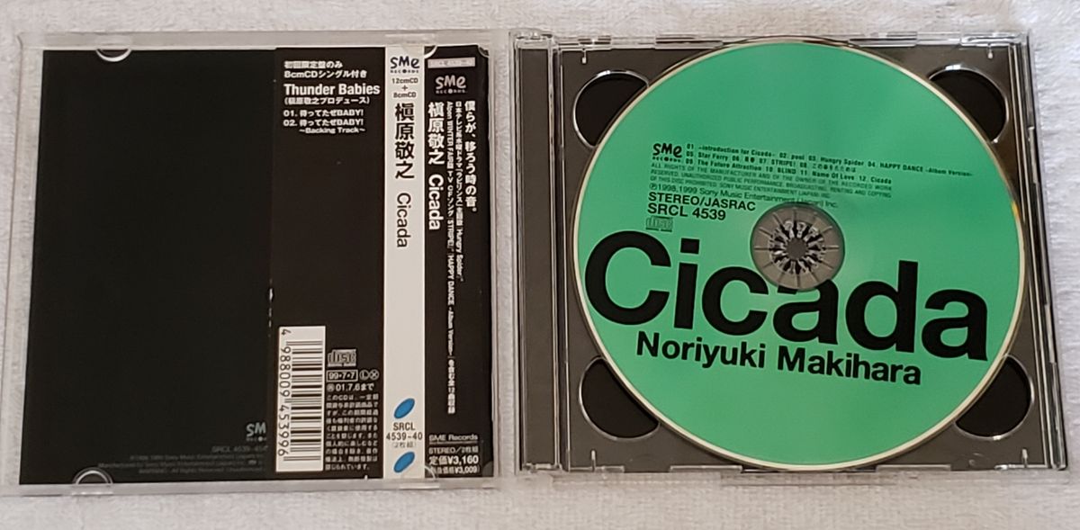 槇原敬之「Cicada」8cmシングル付 CD