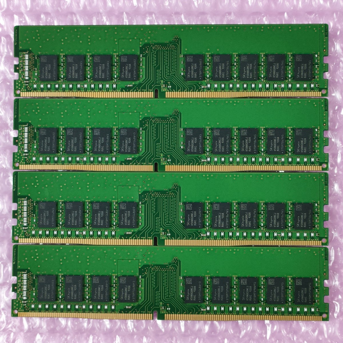 【動作確認済み】ECC Unbuffered対応 SK Hynix 16GB 4枚 計64GB DDR4-2666 デスクトップ用メモリ PC4-21300 PC4-2666V-EE1-11 DIMM (在庫2)_画像2