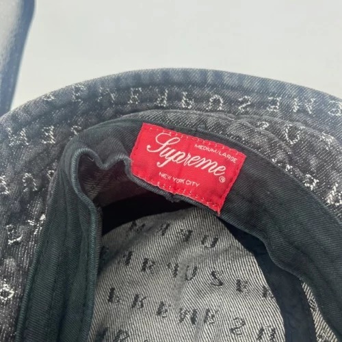 Supreme 20ss Jacquard Logos Denim Crusher Hat M/L シュプリーム ジャカードロゴスデニムクラッシャーハット_画像3