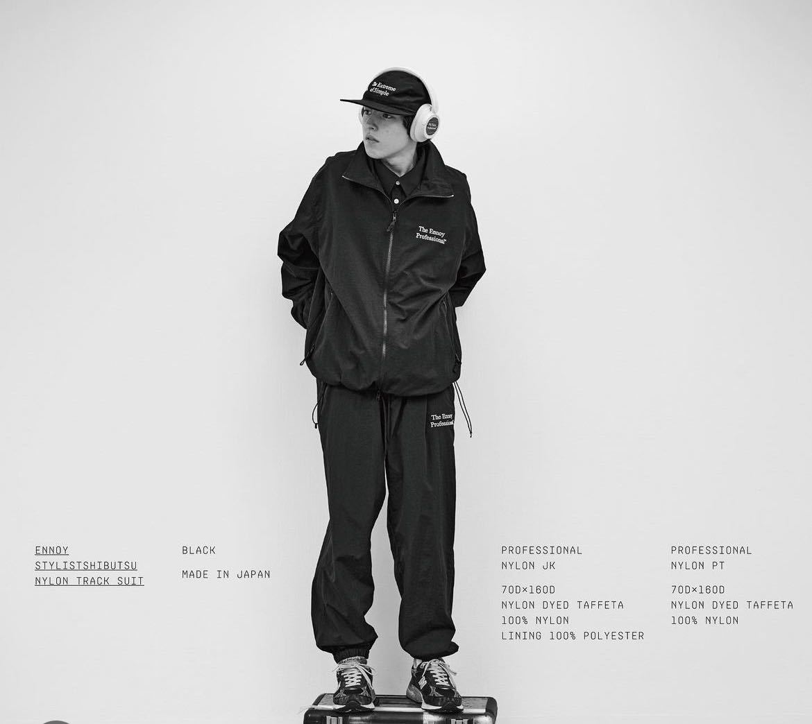 SET UP】エンノイとスタイリスト私物 NYLON TRACK SUIT-