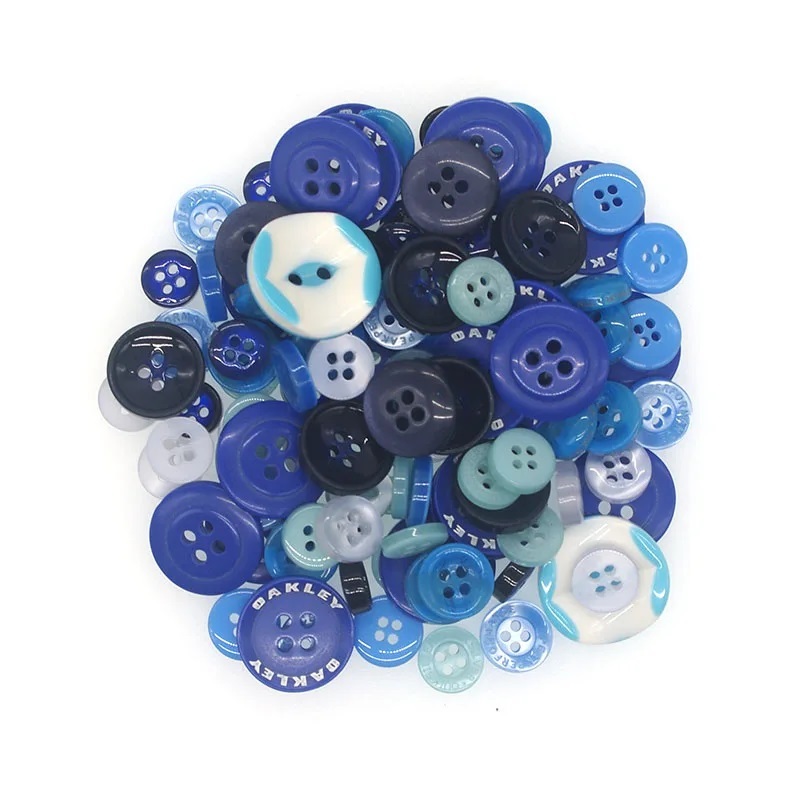  blue group button assortment 10.-25.30 piece 