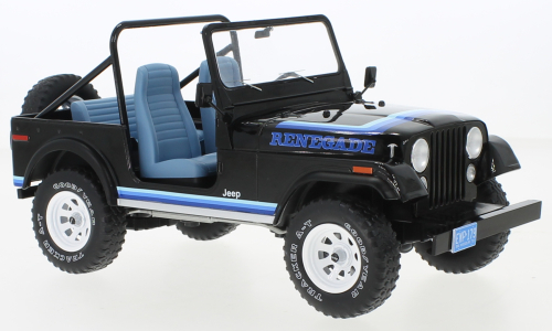 1/18 ジープ レネゲード 黒 ブラック MCG Jeep CJ-7 Renegade black Decorated 1980 1:18 新品 梱包サイズ80