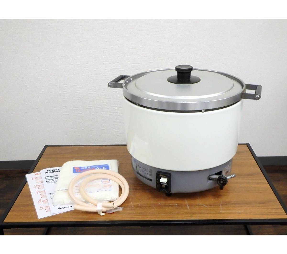 パロマ ガス炊飯器 PR-6DSS-1 6L/3.3升 都市ガス用/圧電点火方式 2021年製 炊飯器 店舗用品/厨房機器/調理機器 動作未確認/現状品 U602ジ
